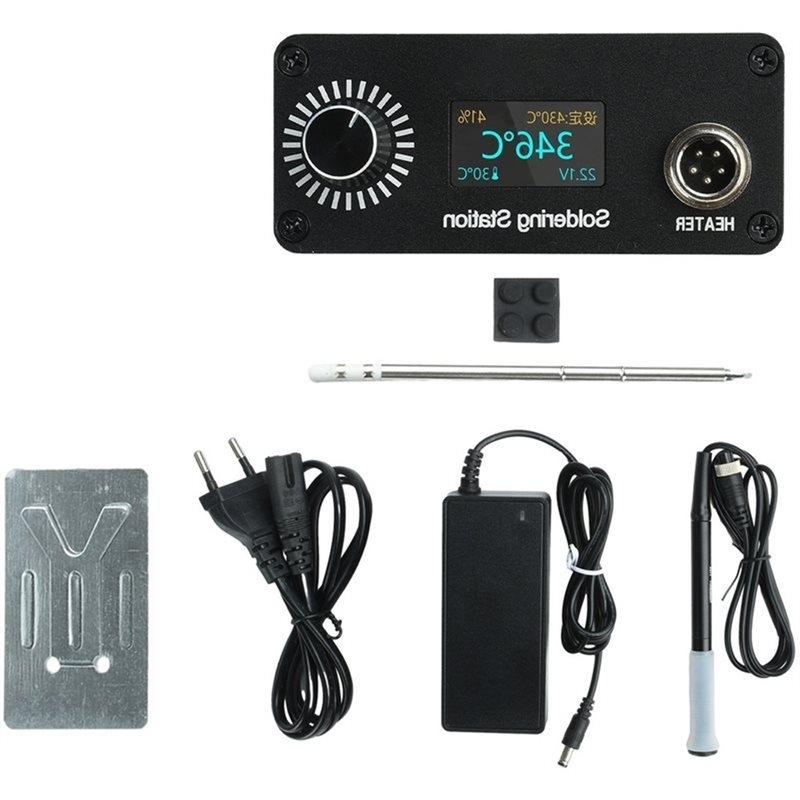 Soldering Station T12 Oled - B03C-T12 Dijital Lehimleme İstasyonu Taşınabilir Mini