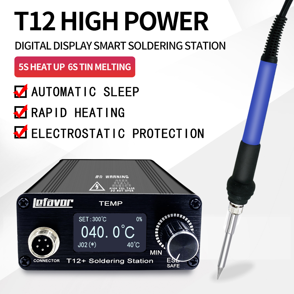 T12 + Lehimleme İstasyonu havy - Soldering Station T12 Oled incelemesi ve fiyatı
